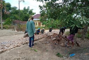 Jalan Program TMMD Kodim Bojonegoro Di Jatimulyo Diperbaiki