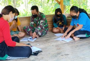 Terbantu Satgas TMMD Kodim Bojonegoro Belajar Secara Online, Ini Kata Anak-Anak Desa Ngrancang