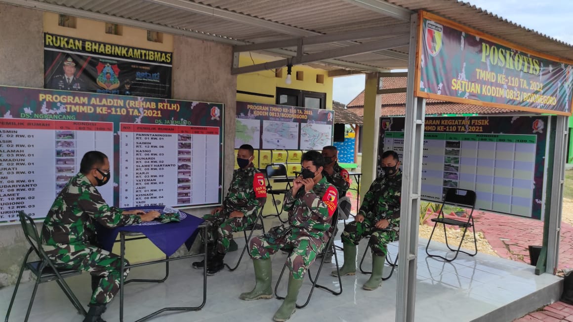 Bagaikan Rombongan Tom Sam Cong, Satgas TMMD Kodim Bojonegoro Turun Gunung Bantu Warga
