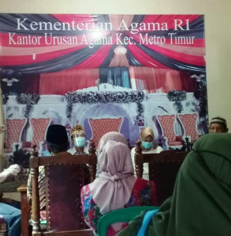 Melihat Langsung Layanan Nikah KUA Metro Timur di Masa Pandemi