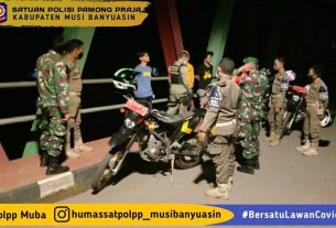 Satpol PP dan Kodim 0401/Muba Giat Berpatroli Dalam Kota Sekayu