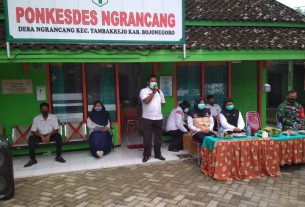 Kades Ngrancang, Apresiasi Satuan Tugas TMMD Bojonegoro