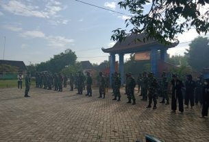 Apel, Danramil Tambakrejo Sampaikan Visi Program TMMD Bojonegoro