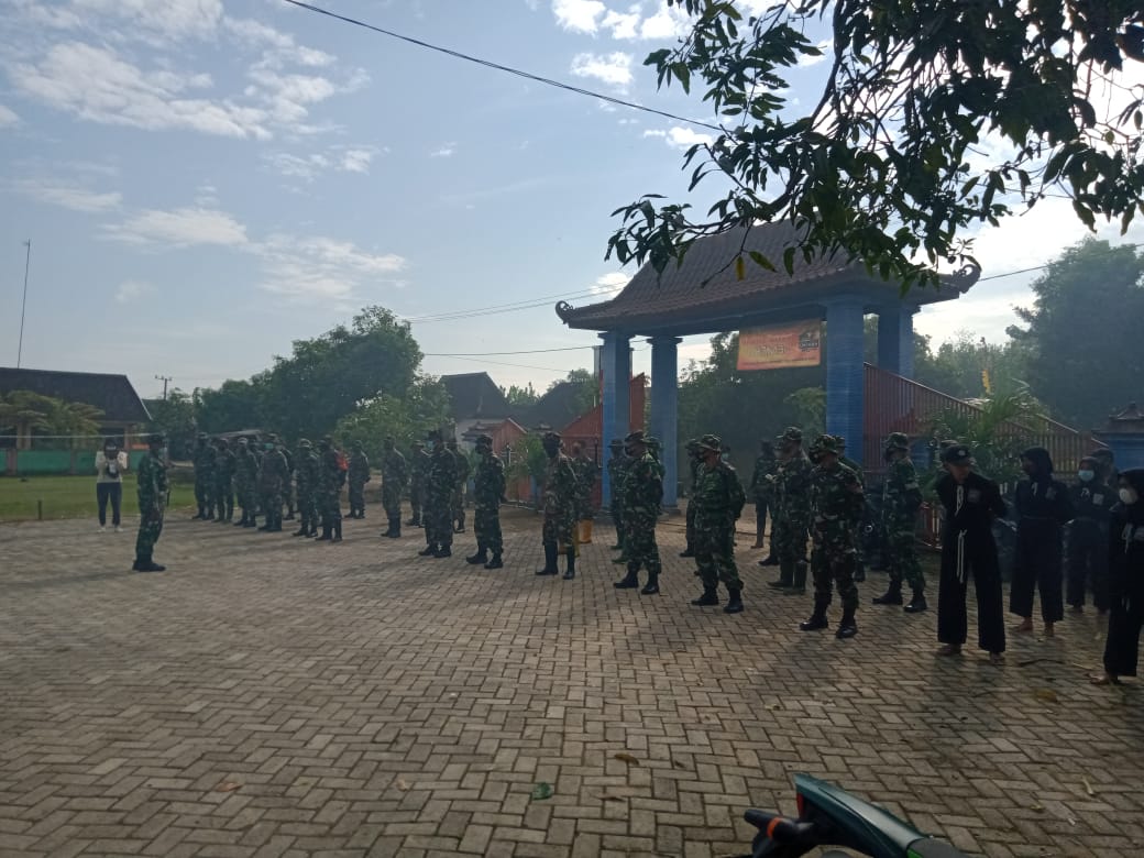 Apel, Danramil Tambakrejo Sampaikan Visi Program TMMD Bojonegoro