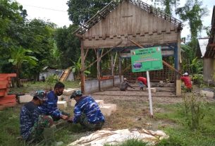 Satuan Tugas TMMD Bojonegoro Ram Besi Pembangunan Rumah Warga
