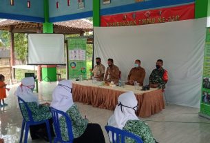 Danki Satuan Tugas TMMD Bojonegoro Hadiri Penyuluhan KB Di Balai Desa Jatimulyo