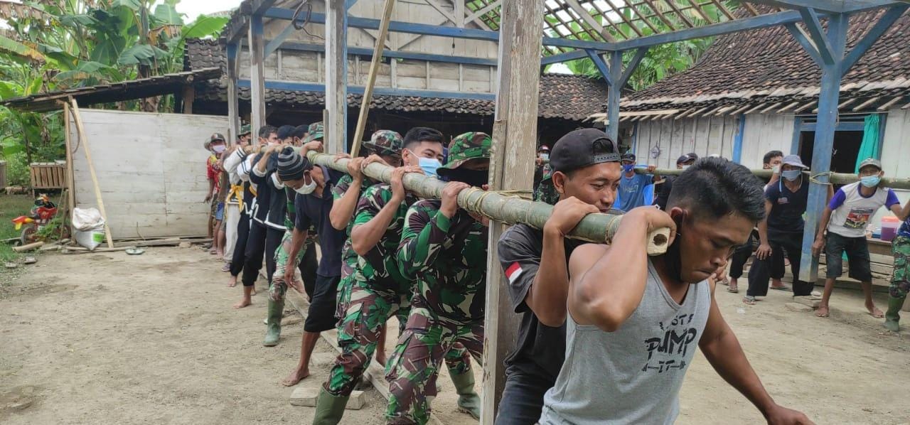 Inilah Budaya Gotong-Royong Pada Pelaksanaan Program TMMD Bojonegoro