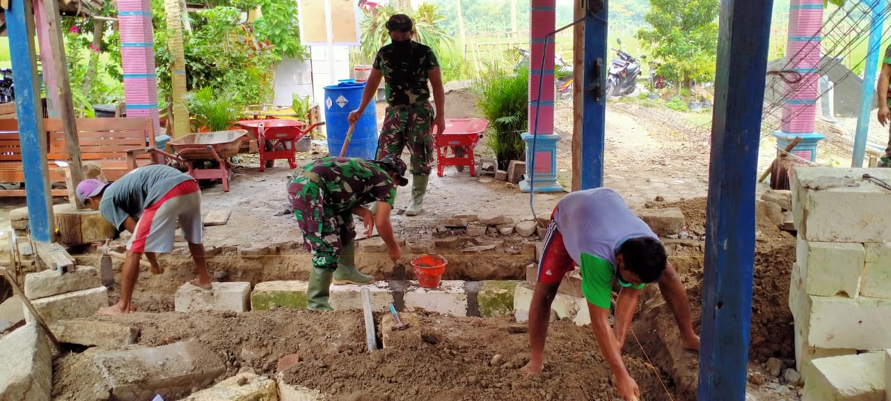 Sebanyak 20 Unit RTLH Aladin Dikerjakan Satgas TMMD Bojonegoro