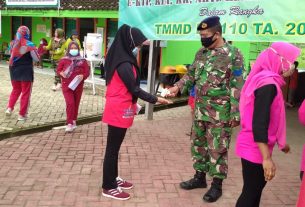 Setiap Kegiatan TMMD Bojonegoro Terapkan Protokol Kesehatan Pencegahan Covid-19