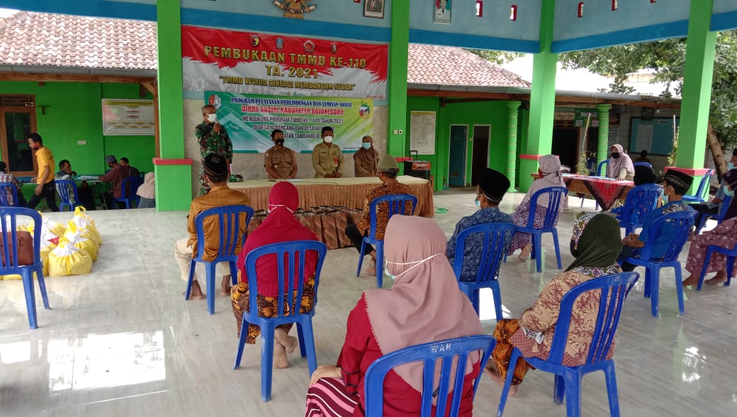 Bangun SDM Masyarakat, Satgas TMMD Tambakrejo Gandeng Dinsos Bojonegoro