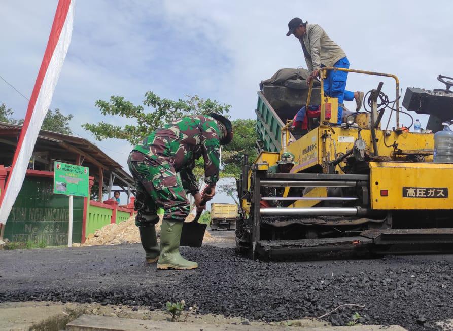 Pembangunan Jalan Ngrancang Program TMMD Bojonegoro Perlancar Aktifitas Masyarakat