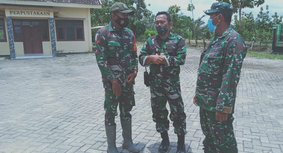 Pasiter Kodim Bojonegoro Kontrol Pembangunan Gedung Sekolah Program TMMD
