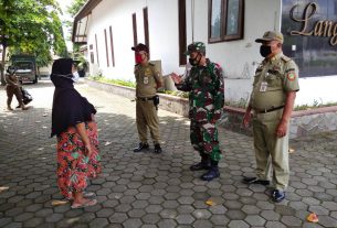 Bati Komsos Koramil 03/Serengan, Masih Ada Pelanggaran Dalam Operasi Yustisi Masker Gabungan