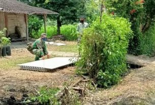 Maksimalkan Hasil Sasaran, Satgas TMMD Bojonegoro Cek Kualitas Bahan Pembangunan