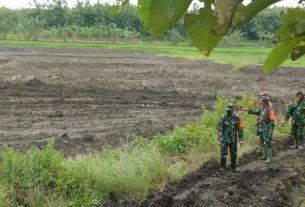 Normalisasi Sungai Desa Ngrancang, Ditnjau Dansatgas TMMD Kodim Bojonegoro