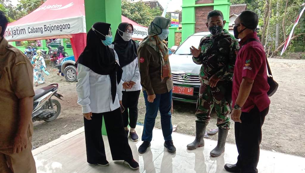 TMMD Tambakrejo, Kades Jatimulyo Sambut Kedatangan Tim Dinas Sosial Bojonegoro