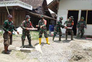 Ada Semangat ‘Holopis Kuntul Baris’ Dalam Pelaksanaan TMMD kodim Bojonegoro