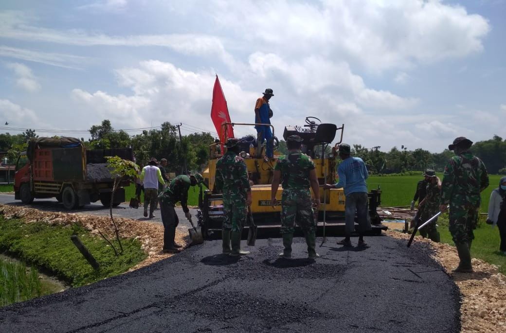 Jalan Mulus Hasil TMMD Bojonegoro Segera Bisa Difungsikan