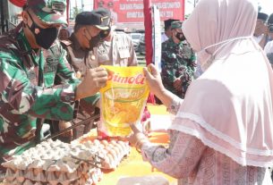 Dandim Aceh Barat Himbau Pagelaran Pasar Murah Tetap Mematuhi Protokol Kesehatan