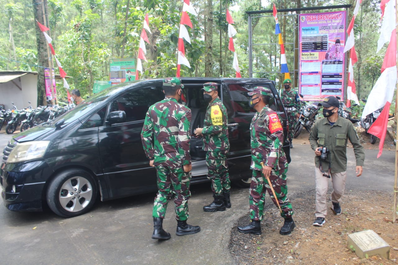 Asrena Kasad Beserta Rombongan Tiba Di Kotis TMMD Reguler Ke-110 Kodim 0728/Wonogiri