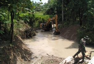 MMD Bojonegoro, Normalisasi Sungai Nglambangan Capai 55 Persen