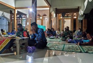 Peringatan Isra’ Mi’raj, Satgas TMMD Kodim Bojonegoro Ajak Masyarakat Patuhi Prokes