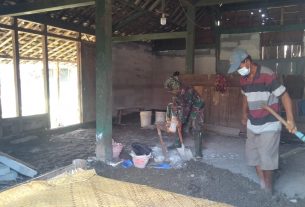 TMMD Bojonegoro, Rehab Rumah Sunardi Capai 80 Persen