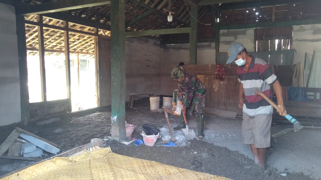 TMMD Bojonegoro, Rehab Rumah Sunardi Capai 80 Persen