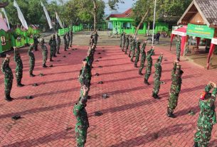 Setiap Kegiatan Satuan Tugas TMMD Bojonegoro Tetap Patuhi Protokol Kesehatan