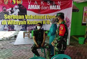 Di Vaksin, Satgas TMMD Bojonegoro : Aman Dan Halal