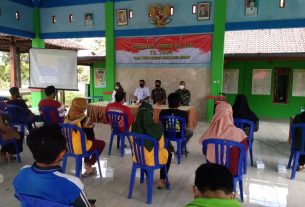 Satgas TMMD Tambakrejo, Dukung Sosialisasi Dinas P3AKB Bojonegoro