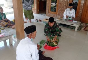 Di Jatimulyo, Satgas TMMD Bojonegoro Hadiri Undangan Harlah NU