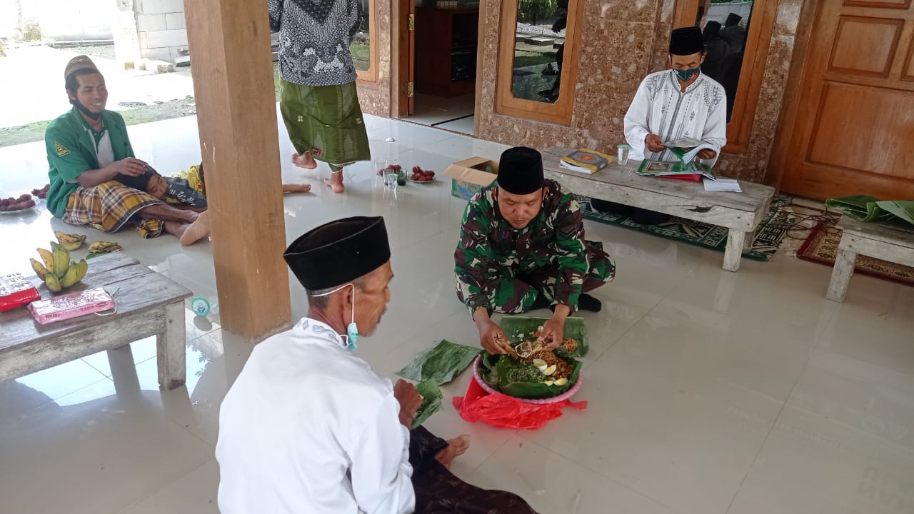 Di Jatimulyo, Satgas TMMD Bojonegoro Hadiri Undangan Harlah NU
