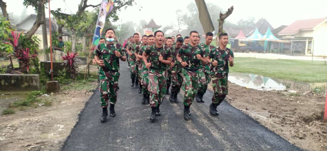 Lari Pagi Bersama, Warnai Pelaksanaan TMMD Kodim Bojonegoro