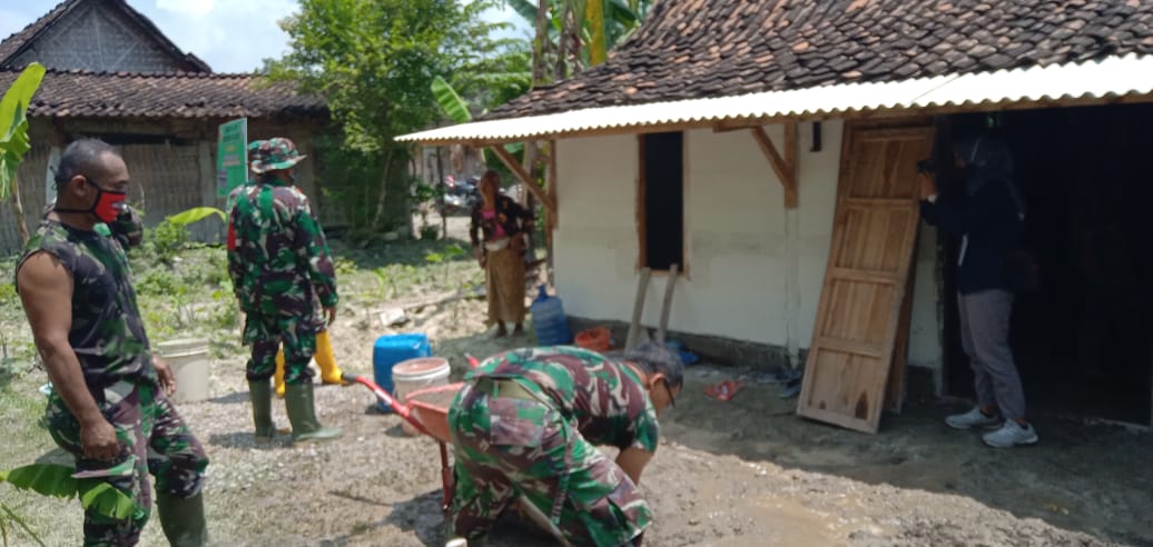 Berkah TMMD Bojonegoro, Sebentar Lagi Yadi Punya Rumah Layak Huni