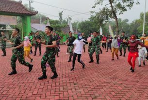 Masyarakat Senang, Adanya Senam Bersama Ala Satgas TMMD Bojonegoro