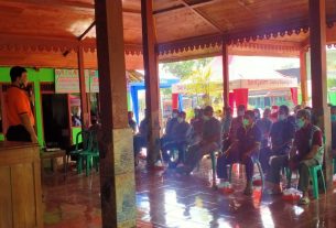 BPBD Bojonegoro Sosialisasikan Penanggulangan Bencana Dilokasi TMMD Tambakrejo