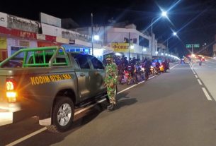 Kawal PPKM di Kota Solo, TNI POLRI dan Satpol-PP Gelar Patroli Gabungan