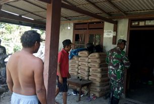 Danramil Tambakrejo : Rehab Program Aladin TMMD Bojonegoro Rumah Lasmin Capai 75 Persen