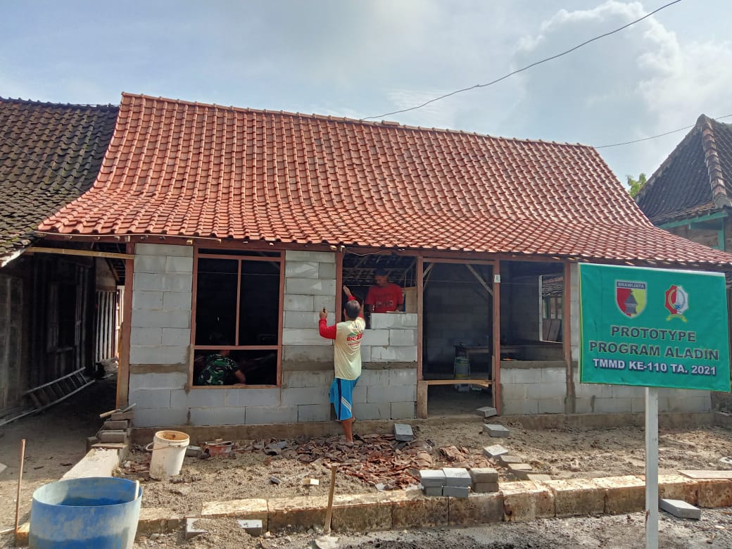 Ini Kemajuan Salah Satu Sasaran Fisik Program Aladin TMMD Bojonegoro Di Ngrancang