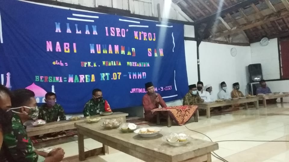 Hadiri Peringatan Isra Miraj, Ini Apresiasi Ustadz Hudiana Terhadap Satgas TMMD Bojonegoro