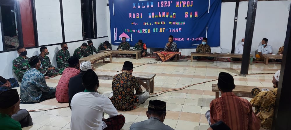 Peringati Isra Miraj, Komandan SSK Harap Satgas TMMD Bojonegoro Teladani Nabi Muhammad SAW