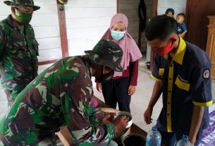 Kreatif, Dilokasi TMMD Bojonegoro Pemuda Nglambang Bisa Buat Sabun Berbahan Kelor