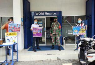 Hari ini Wom Finance Jadi Incaran Penerapan Edukasi PPKM Babinsa Kratonan