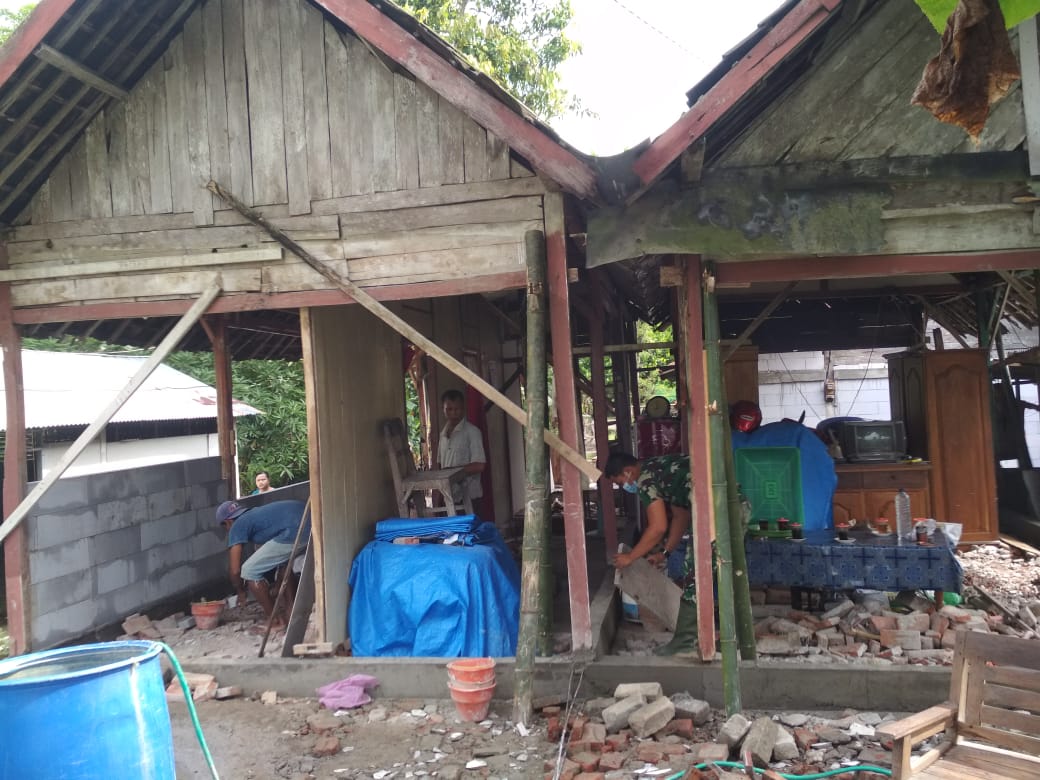 Sasaran Program Aladin Dua Warga Ngrancang Terus Dikebut Satgas TMMD Bojonegoro
