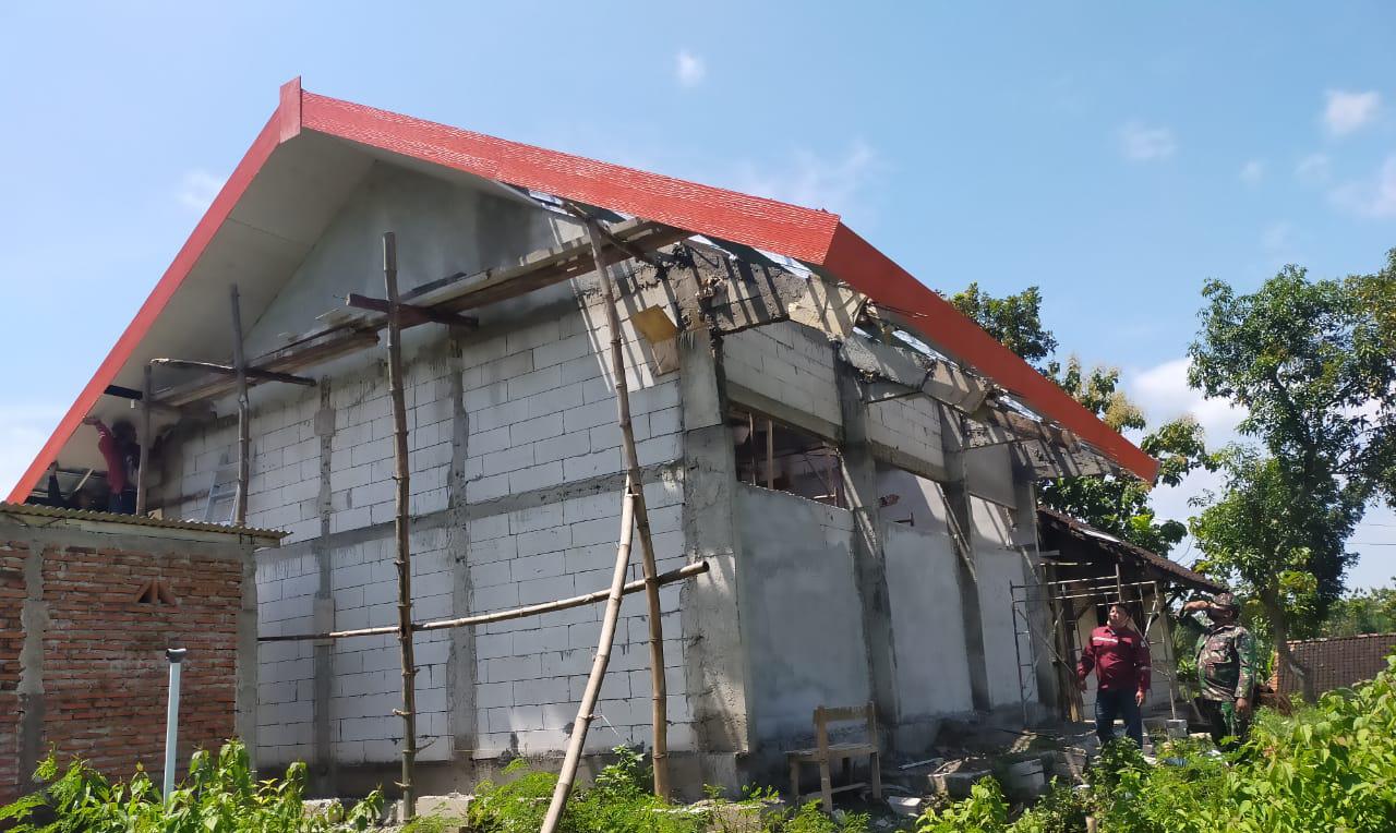 Satgas TMMD Bojonegoro Terus Lanjutkan Pembangunan Gedung Sekolah Dasar