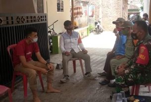 Sertu Sony kunjungi masyarakat Kelurahan Kelapa Tiga Permai