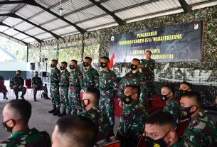 Kunjungan Pertama Danrem 074/Warastratama Ke Batalyon Infanteri Raider 408/Suhbrastha