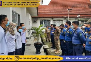 Anggota Satpol PP Muba laksanakan Vaksinasi Tahap Pertama