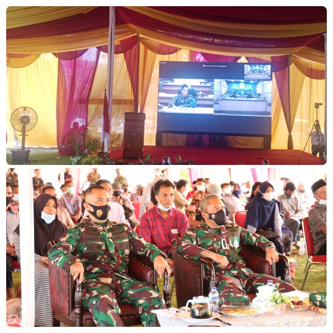 Danrem 043/LU hadiri Virtual Orang Tua Calon Prajurit TNI AD bersama Kasad Jenderal TNI Andika Perkasa